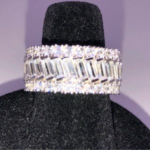 Cocktail Ring, sparkling zirconium needles size: 7